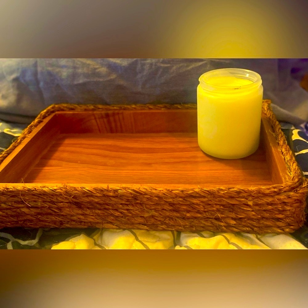 Natural Brown Woven Tray 12”x7,5”x2”🎁